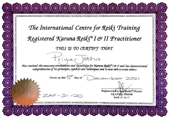 Certificate-Karuna-Reiki